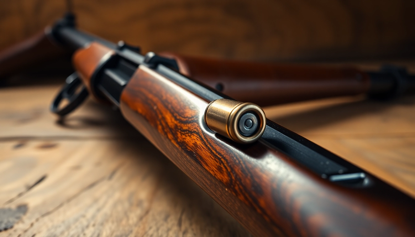 Authentic 32WIN cartridge in vintage rifle, highlighting firearm and ammunition craftsmanship for enthusiasts.