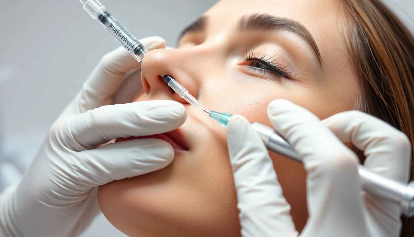 Fettwegspritze Zürich: Experienced practitioner performs injection on targeted fat area with precision and care.
