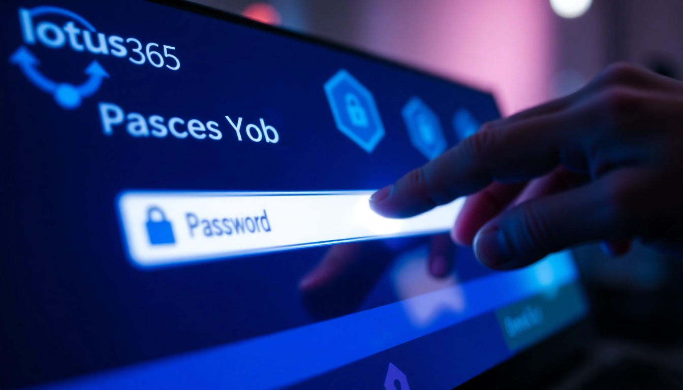 Securely change your password on Lotus365 Blue; user-friendly interface with digital security icons