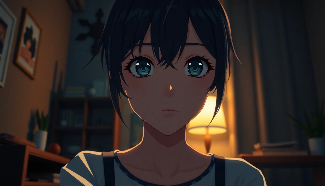 Detailed depiction of a hyper-realistic nsfw ai scene featuring an anime character in a cozy setting, highlighting realism and emotional depth.