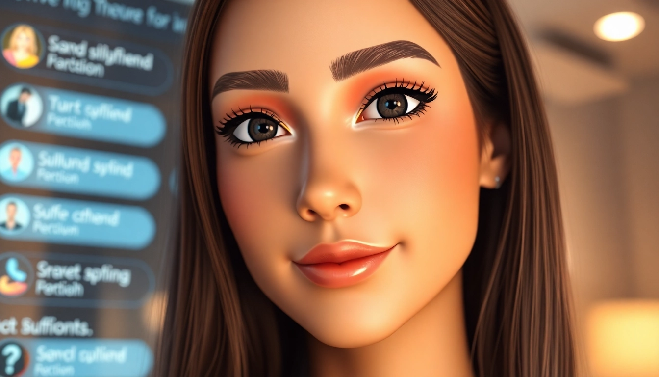 AI girlfriend engaging in a realistic, unfiltered NSFW chat with an expressive digital avatar that reflects natural emotions.