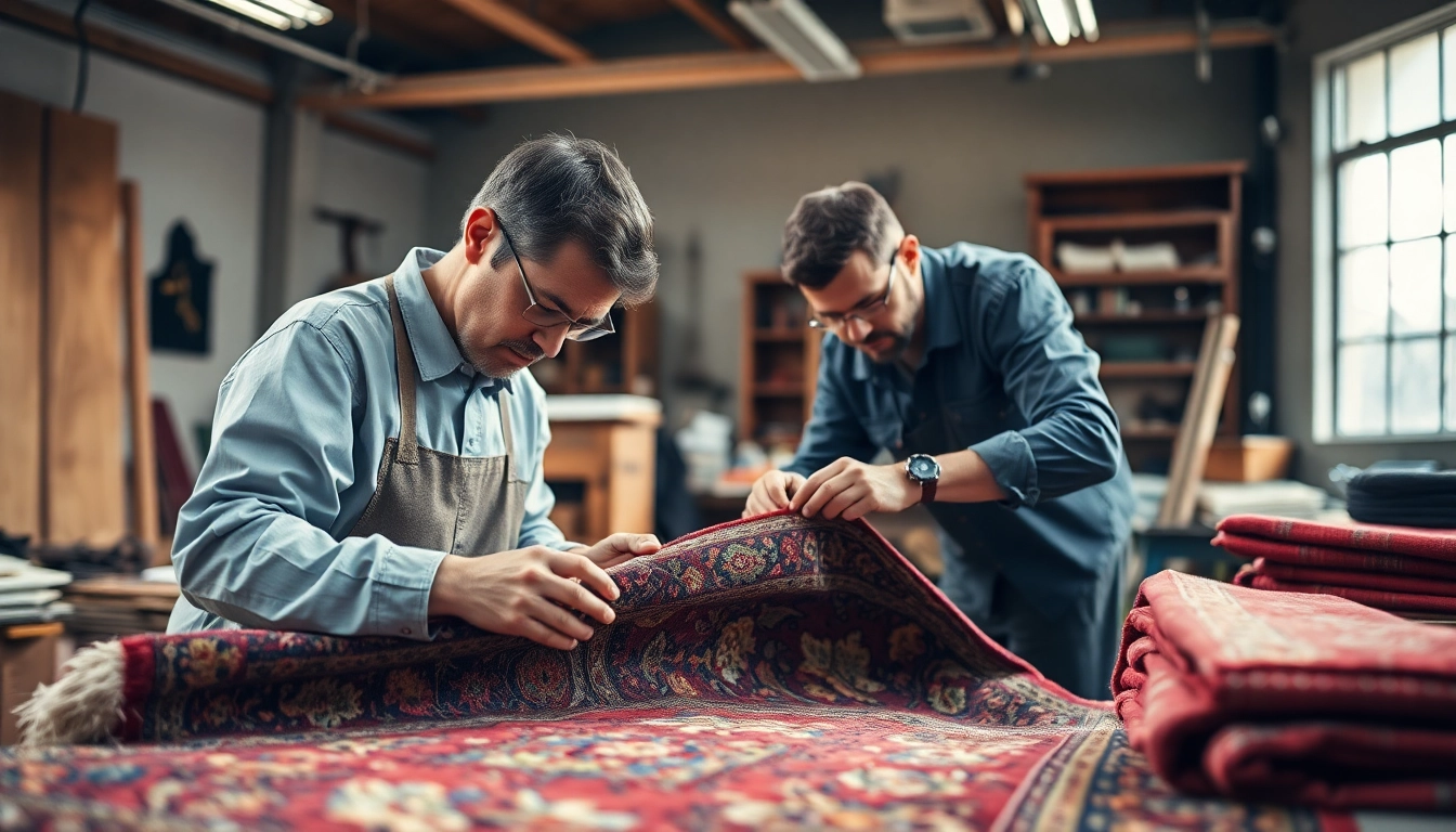 Professional team performing Restauro Tappeti milano with detailed craftsmanship and attention